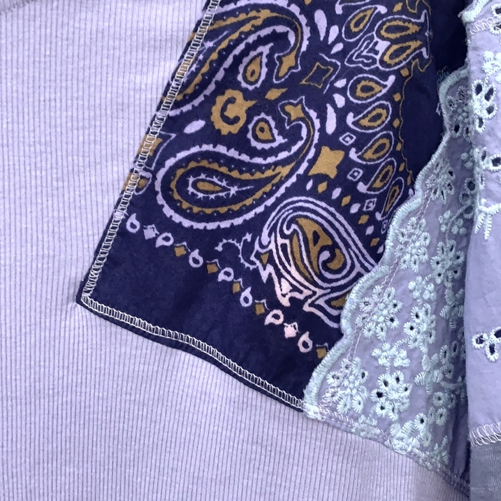We The Free [Free People] Feelin’ it patchwork top - Picture 8 of 8